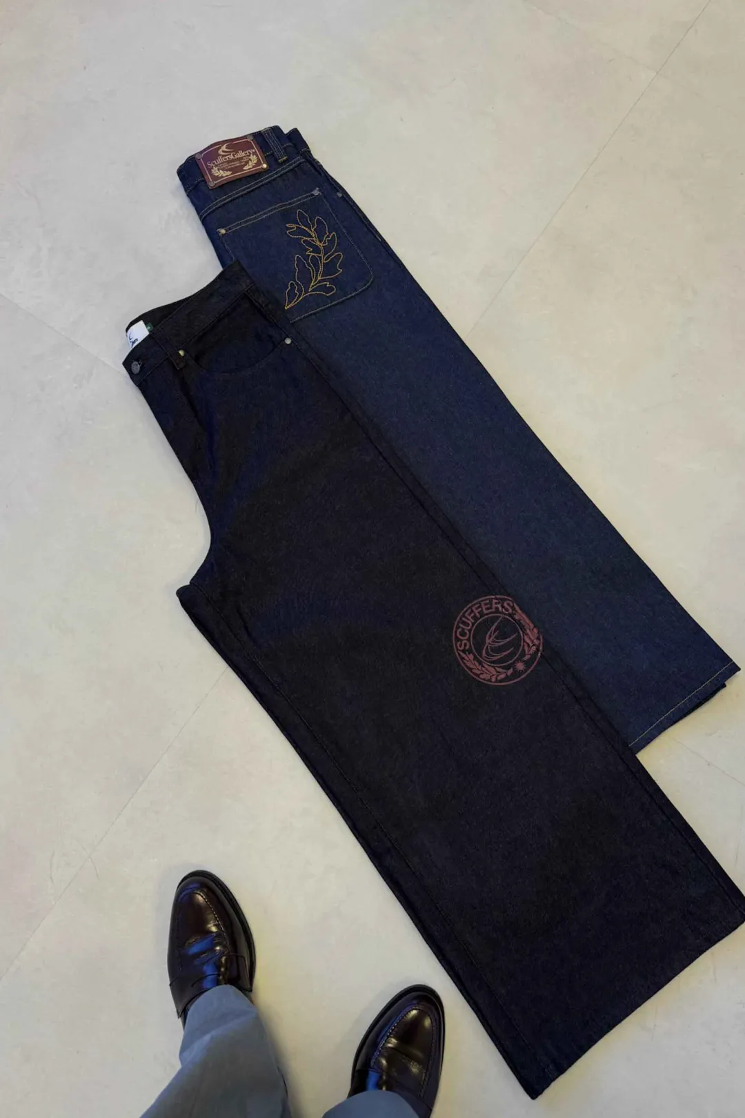 Discount Scuffers Bimbo Dark Blue Pants