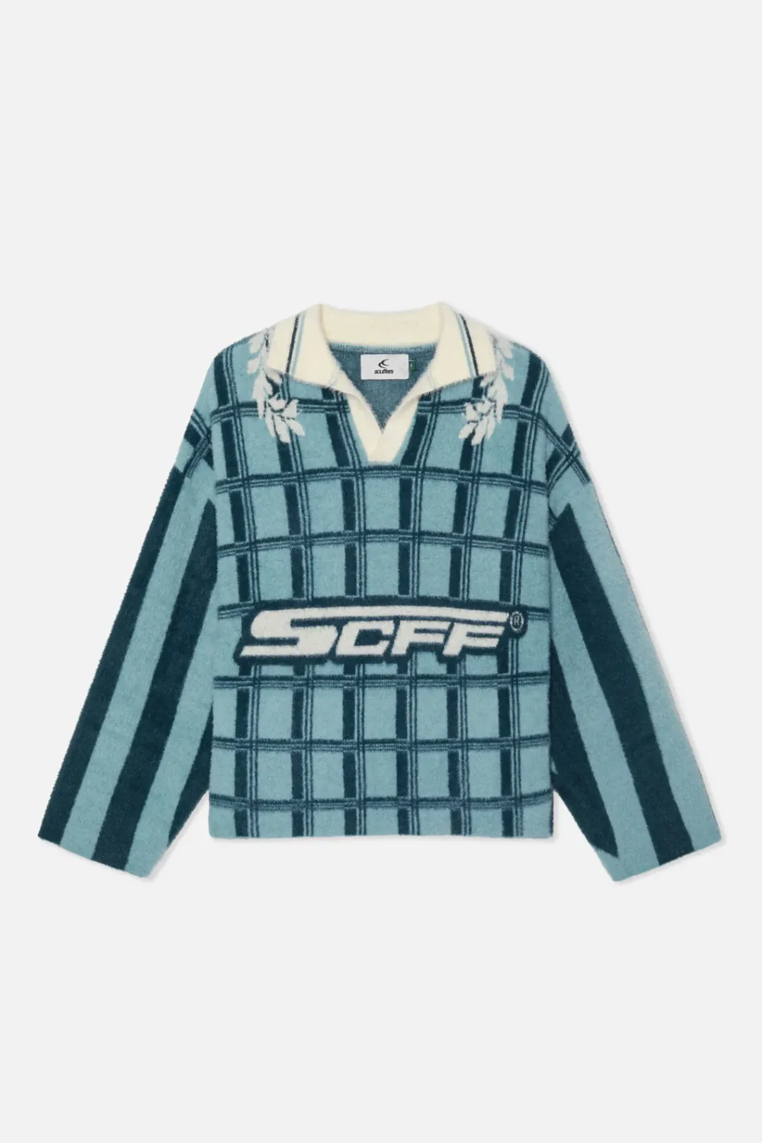 New Scuffers Checked Mohair Polo