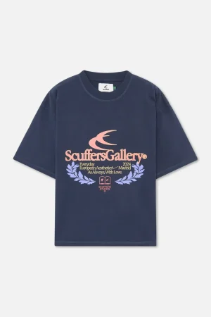Online Scuffers College Navy T-Shirt
