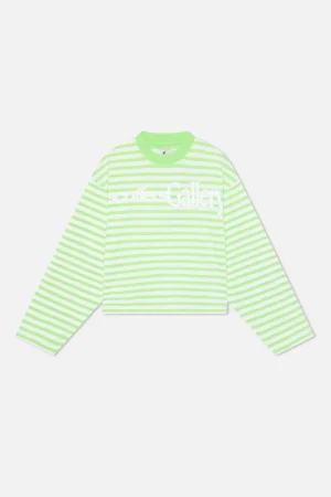 New Scuffers Curator Green & White Longsleeve