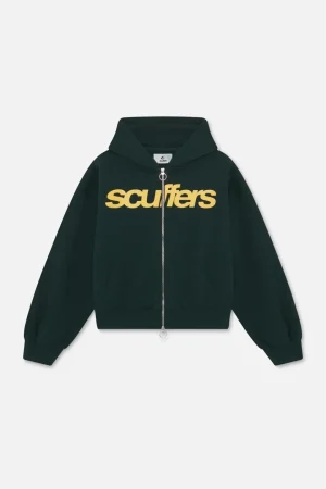 Fashion Scuffers Essential Green Zipper