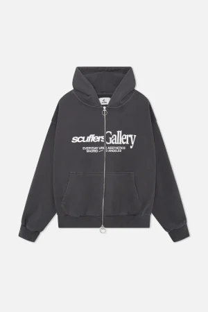 Hot Scuffers Gallery Black Zipped Hoodie