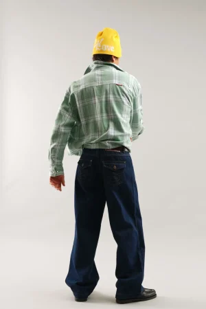 Online Scuffers Green Checkered Shirt