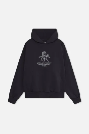Hot Scuffers Horse Navy Hoodie