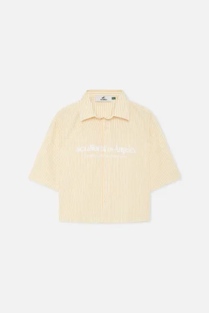 Hot Scuffers Not LA Yet Yellow Striped Shirt
