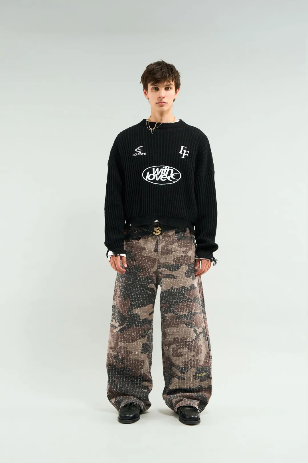 Clearance Scuffers Paris Black Jersey
