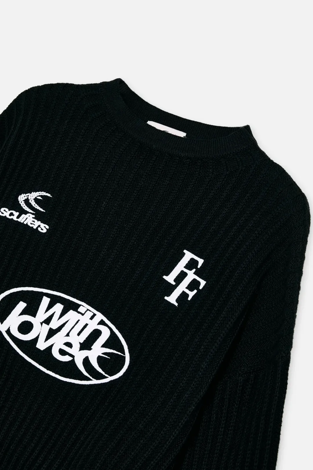 Clearance Scuffers Paris Black Jersey