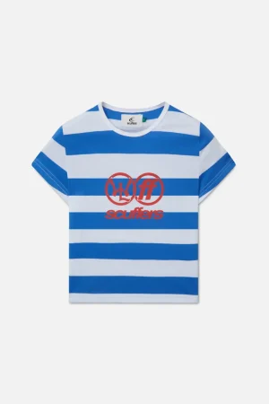 Fashion Scuffers Paris Navy Striped Top