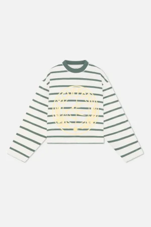 Online Scuffers Shield Green Striped Longsleeve