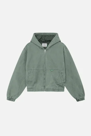 Fashion Scuffers Stained Light Green Work Jacket