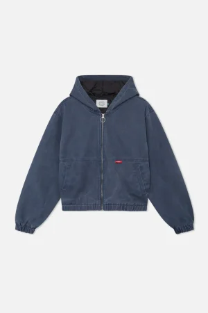 Online Scuffers Stained Navy Blue Work Jacket