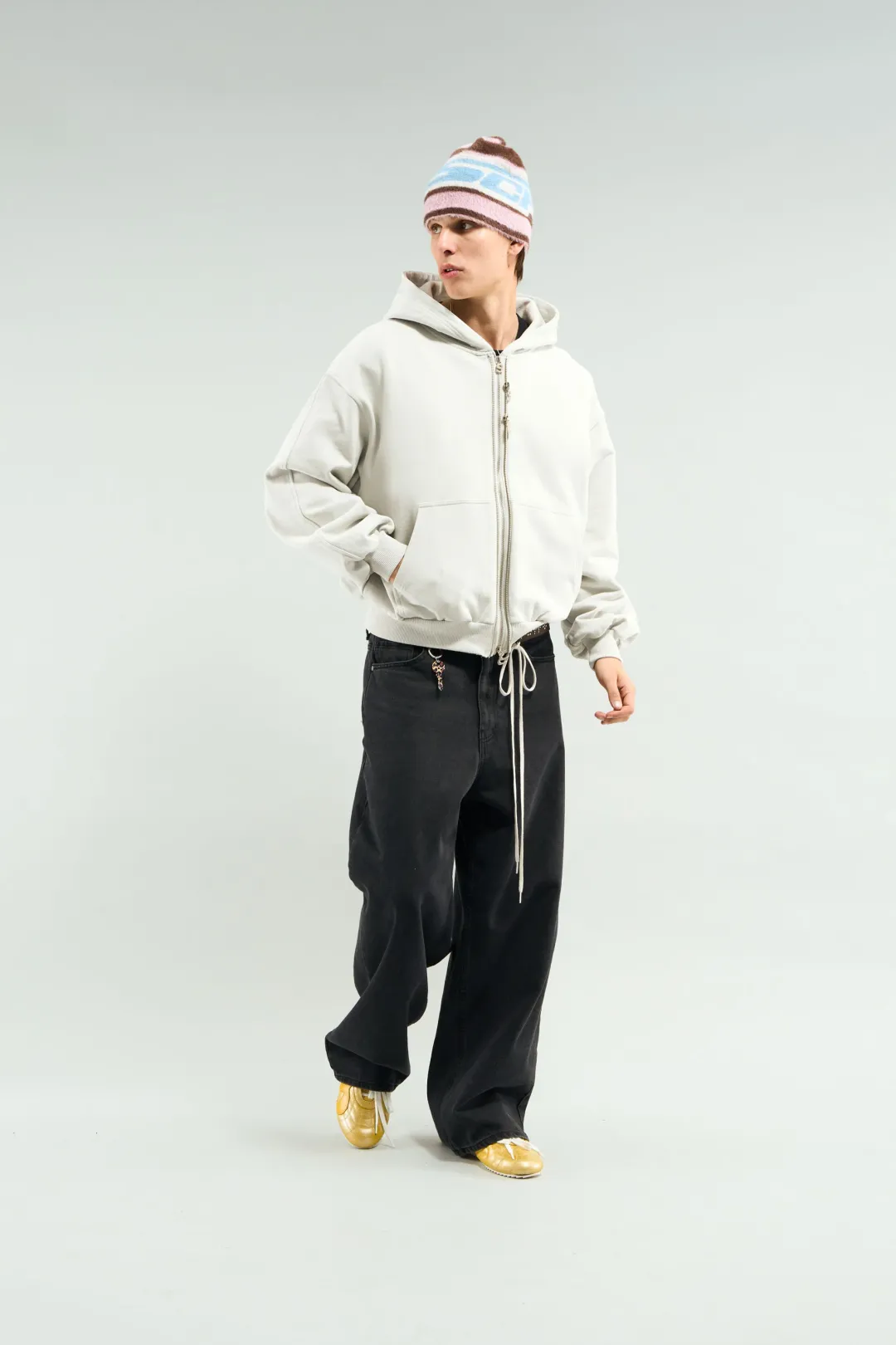 Sale Scuffers Steel Grey Zipper