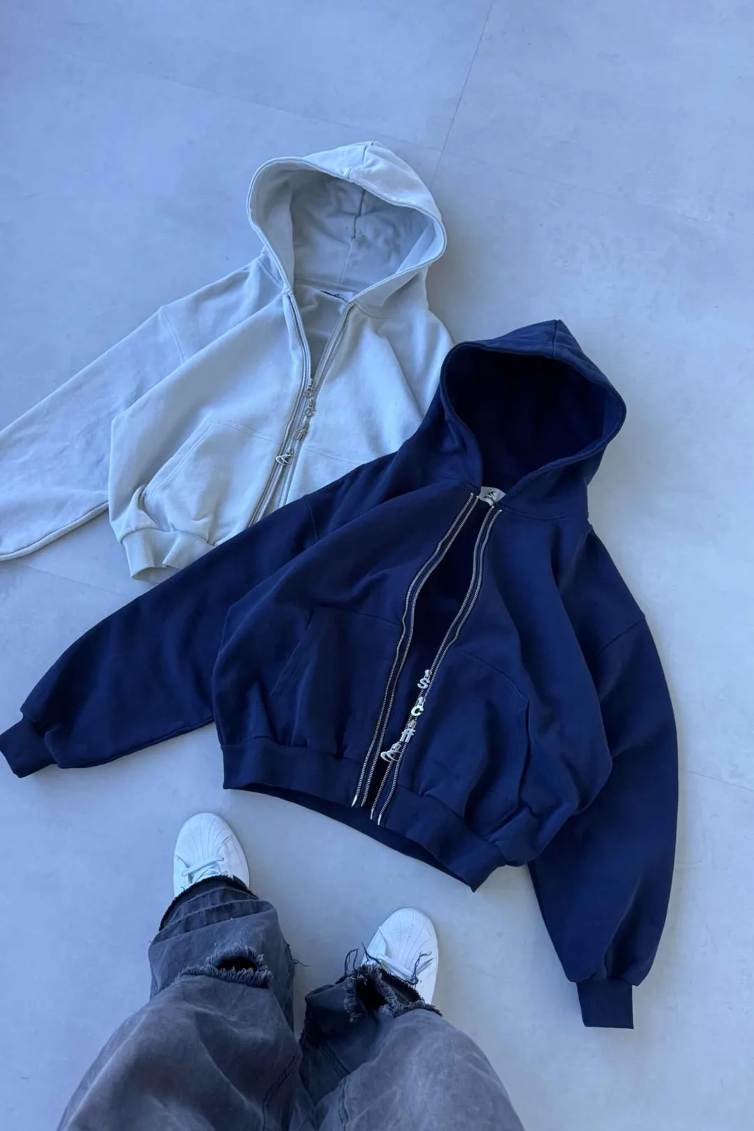 Sale Scuffers Steel Grey Zipper