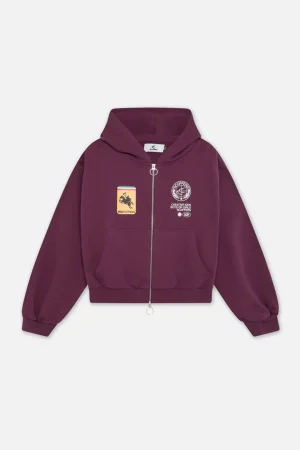 Outlet Scuffers Stone Burgundy Zipper