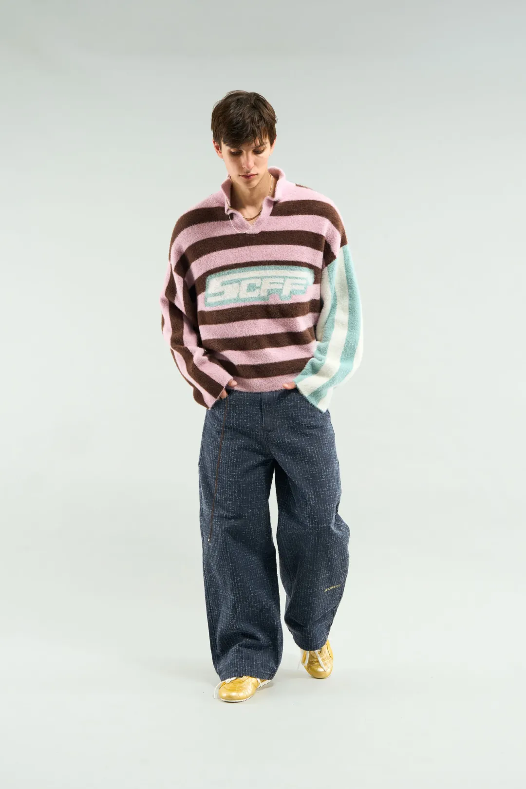 Online Scuffers Stripes Mohair Polo