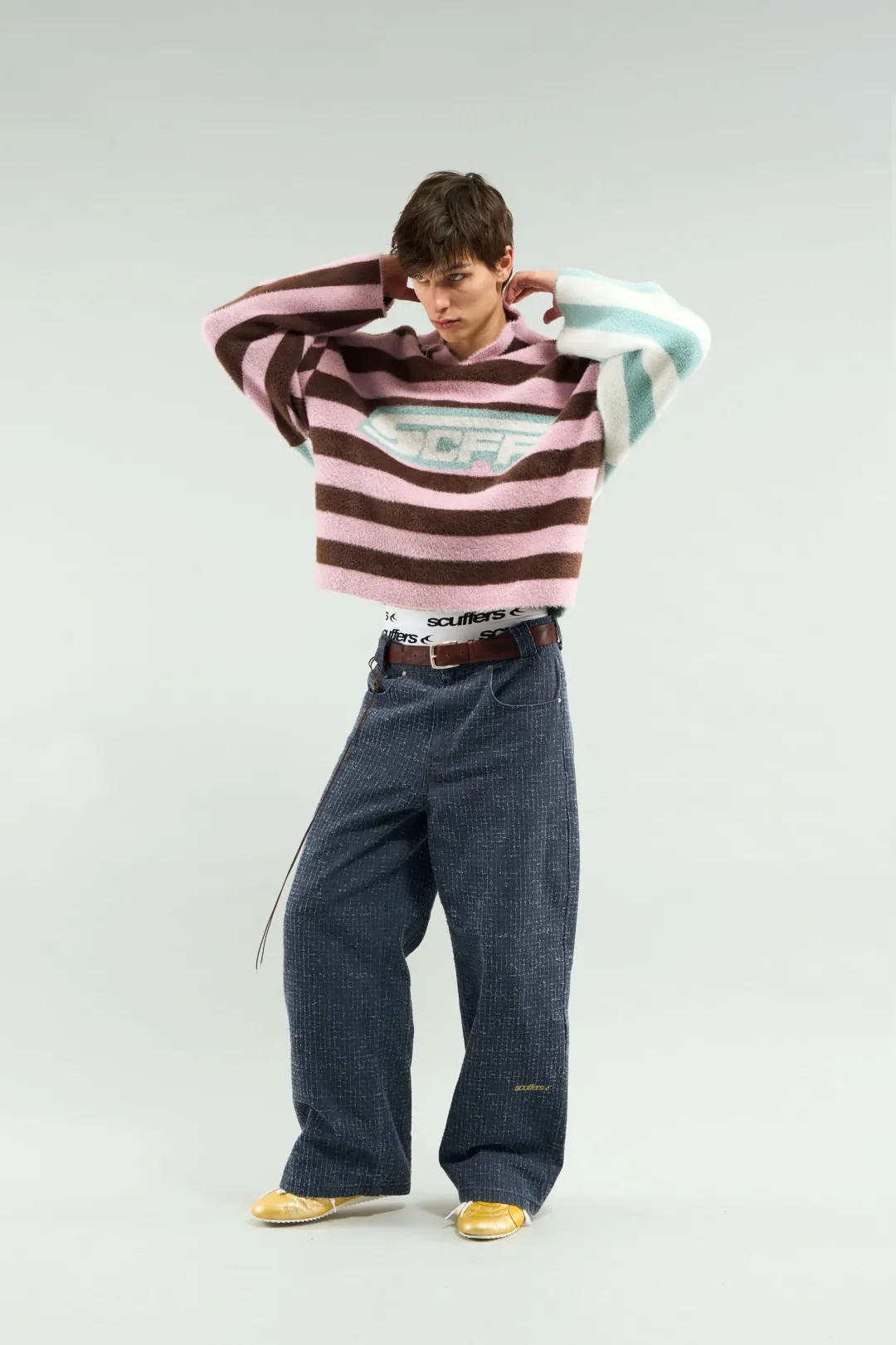 Online Scuffers Stripes Mohair Polo