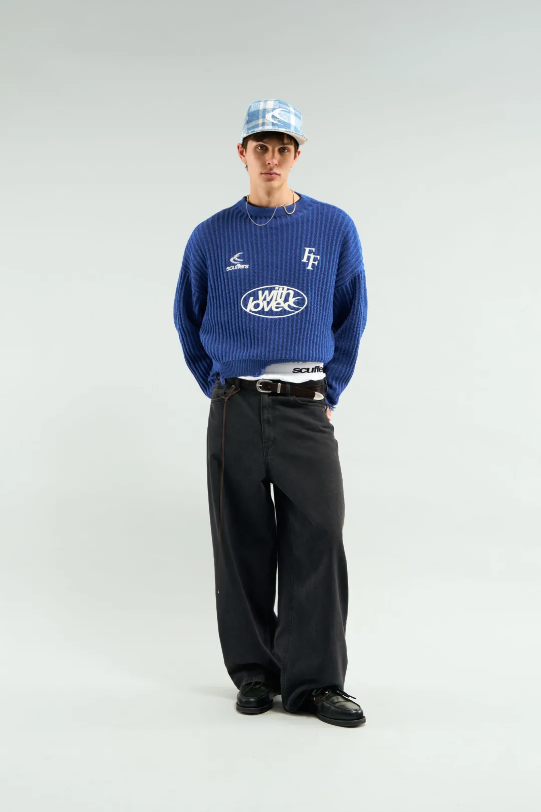 Sale Scuffers Tartan Blue Cap