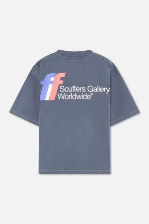 Sale Scuffers Worldwide Navy T-Shirt